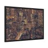93854-121.jpg New York City Skyline at Night Framed Poster