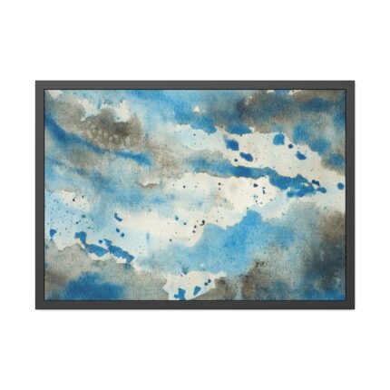 Abstract Watercolor Framed Poster