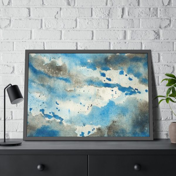 93854-139.jpg Abstract Watercolor Framed Poster
