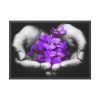 93854-156.jpg Purple Flowers in Hands Framed Poster