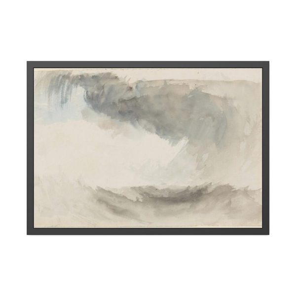 93854-172.jpg Clouds, Rain and Waves With Washes of Grey and Blue Framed Poster