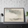 93854-175.jpg Clouds, Rain and Waves With Washes of Grey and Blue Framed Poster