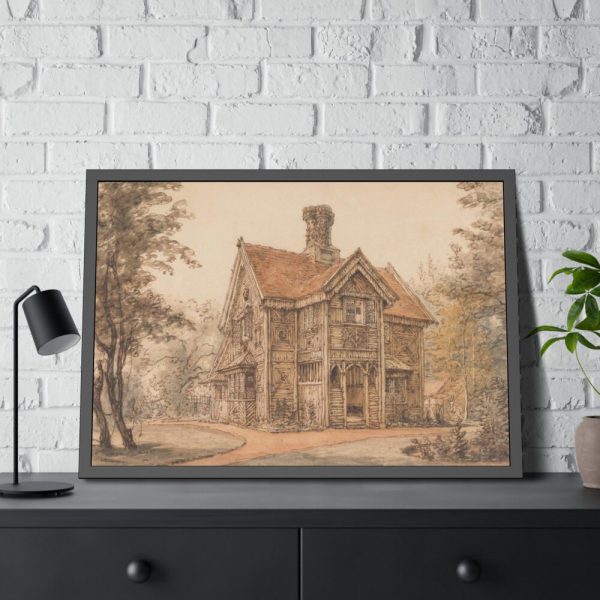 93854-191.jpg A Lodge at Cassiobury by William Henry Hunt Framed Poster