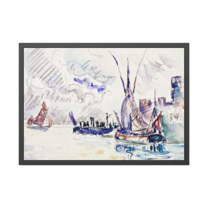 La Rochelle by Paul Signac Framed Poster