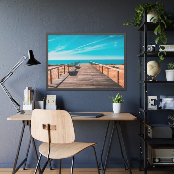 93854-230.jpg Boardwalk And Sky Framed Poster