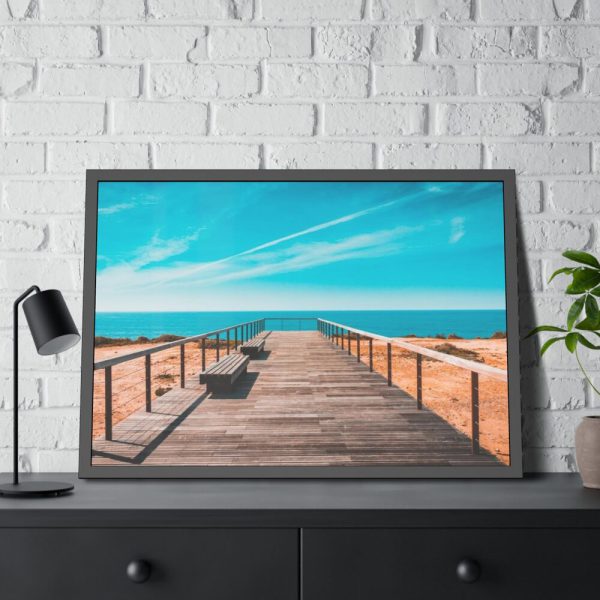 93854-231.jpg Boardwalk And Sky Framed Poster