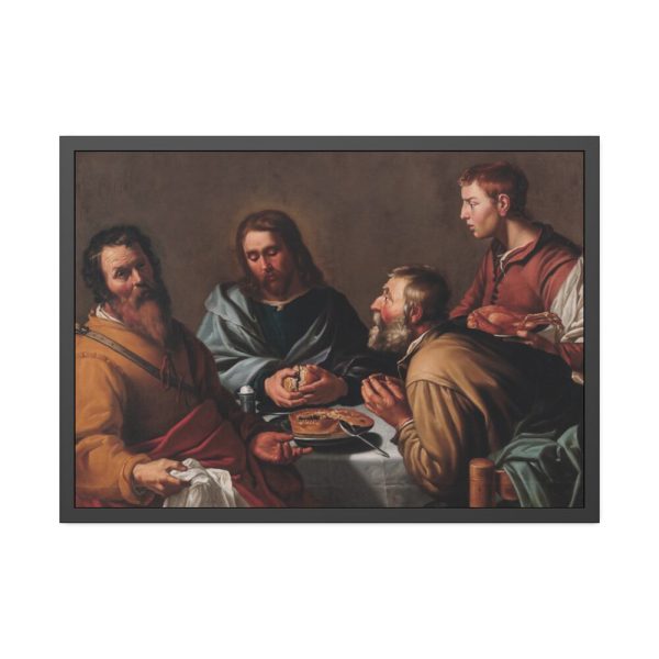 93854-248.jpg Supper at Emmaus Framed Poster