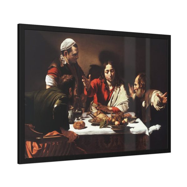 93854-253.jpg Supper at Emmaus Caravaggio Framed Poster
