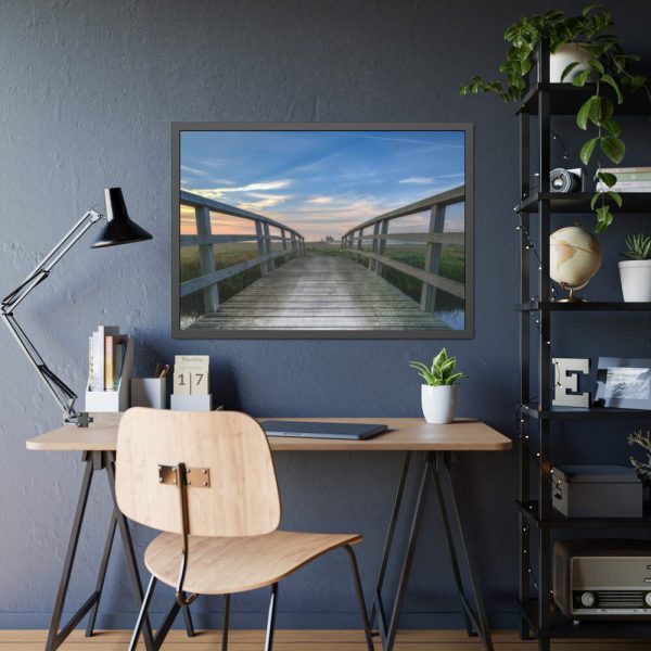 93854-262.jpg Crossing the Bridge Framed Poster