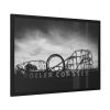 93854-265.jpg Amusement Park in Black and White Framed Poster