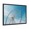 93854-277.jpg Large Ferris Wheel Against a Blue Sky Framed Poster
