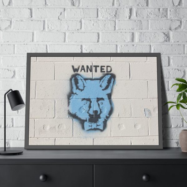 93854-291.jpg Graffiti Fox Framed Poster