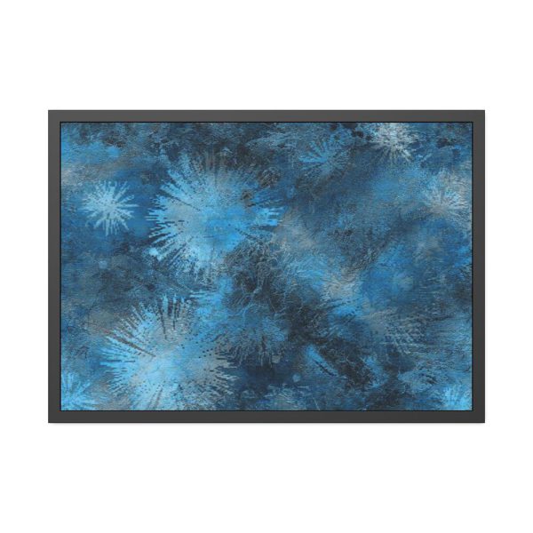 Аrt Painting Blue Blob Framed Poster