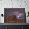 93854-3.jpg Barn Lightning Bolt Storm Framed Poster