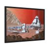 93854-305.jpg Mars Mission Illustrated by Les Bossinas Framed Poster