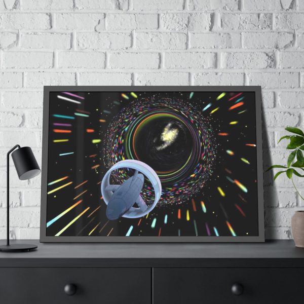 Digital Art by Les Bossinas Framed Poster