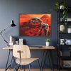 93854-318.jpg Humans on Mars Illustrated by Pat Rawlings Framed Poster