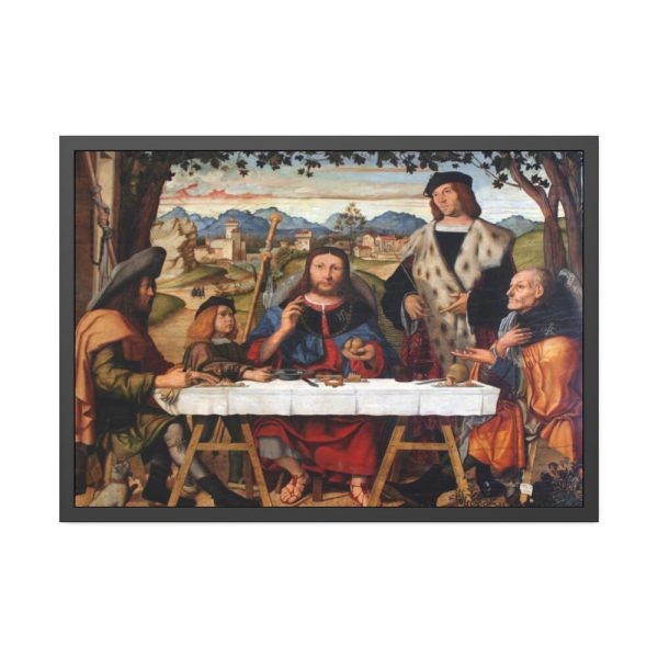 93854-328.jpg Marziale Christus in Emmaus Anagoria Framed Poster