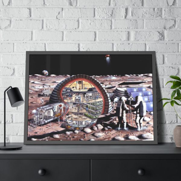 93854-347.jpg Inflatable Module for Lunar Base Framed Poster