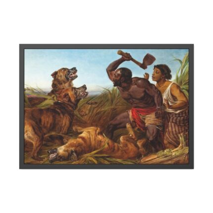 The Hunted Slaves by Richard Ansdell Framed Poster