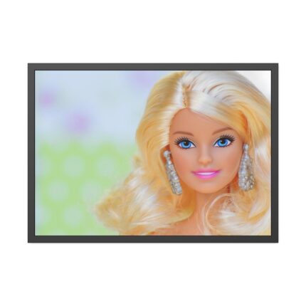 Barbie Doll Face Framed Poster