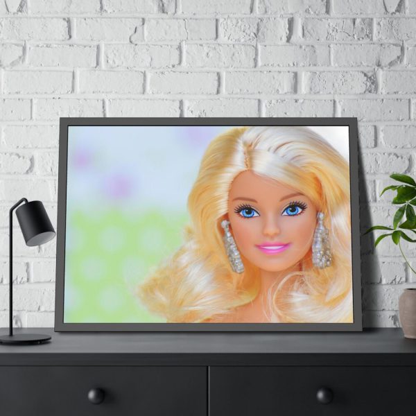93854-355.jpg Barbie Doll Face Framed Poster