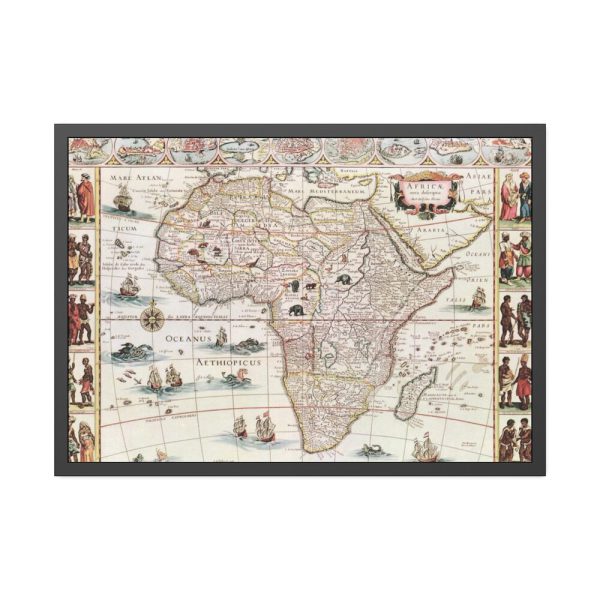 93854-356.jpg Africæ nova descriptio by Willem Janszoon Blaeu Framed Poster