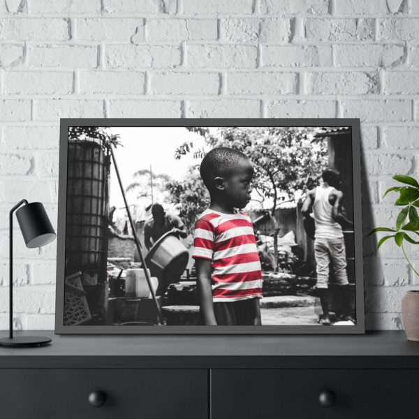 Sad Kid Framed Poster