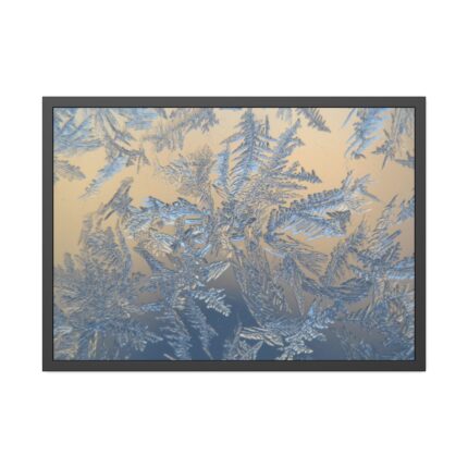 Closeup on Ice Crystals Framed Poster