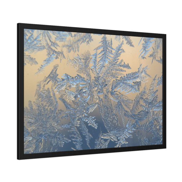93854-385.jpg Closeup on Ice Crystals Framed Poster