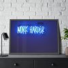 Work Harder Motivation Framed Poster