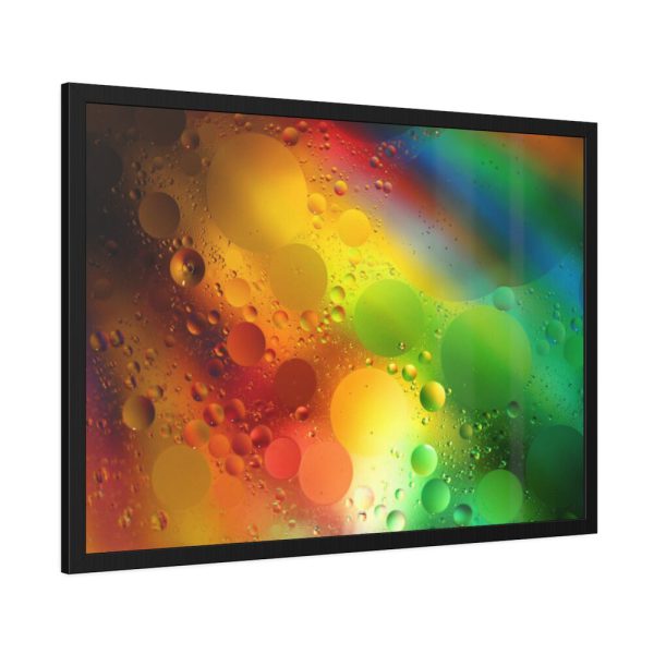 93854-397.jpg Rainbow Oil Bubble Framed Poster