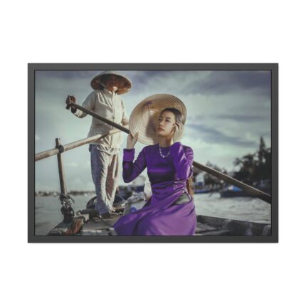 Asian Hat Dress Framed Poster