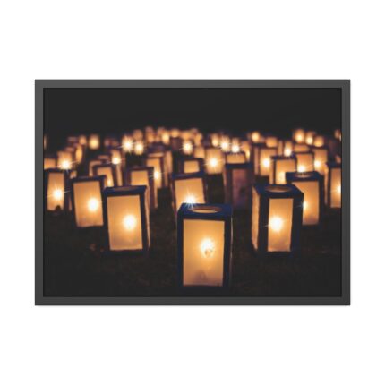 Candle Decoration Framed Poster