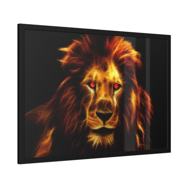 93854-445.jpg Lion King from Africa Framed Poster