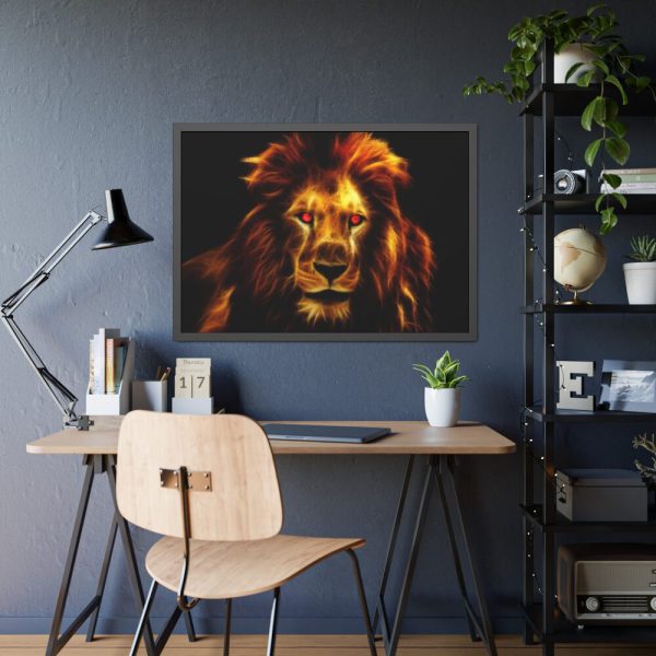 93854-446.jpg Lion King from Africa Framed Poster