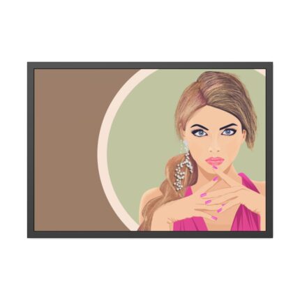 Fashion Girl Framed Poster