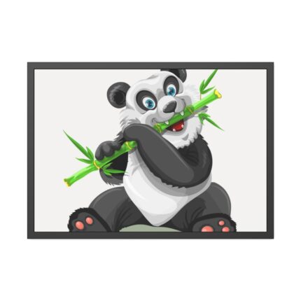 Cartoon Panda Framed Poster