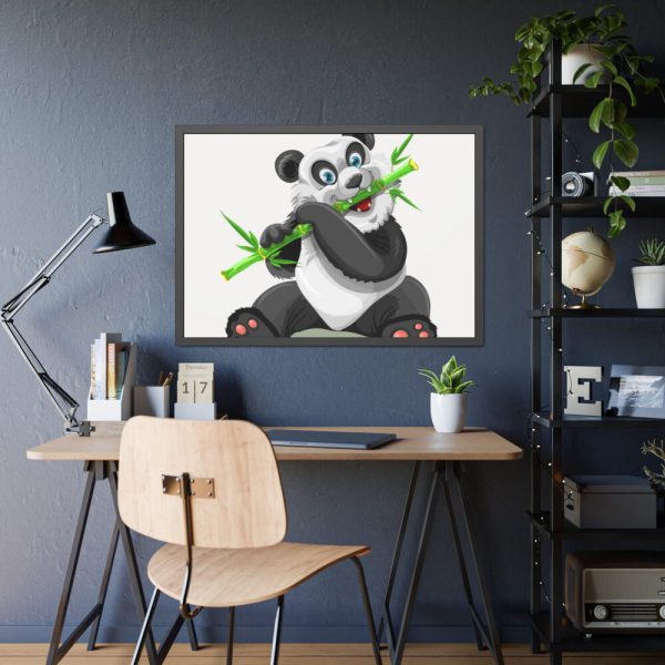 93854-458.jpg Cartoon Panda Framed Poster