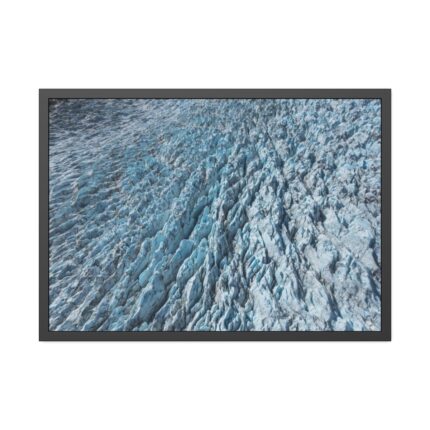 Guyot Glacier Crevasses Framed Poster