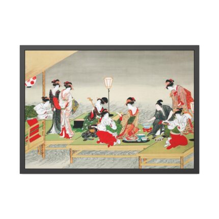 Japanese Women by Utagawa Toyohiro Framed Poster