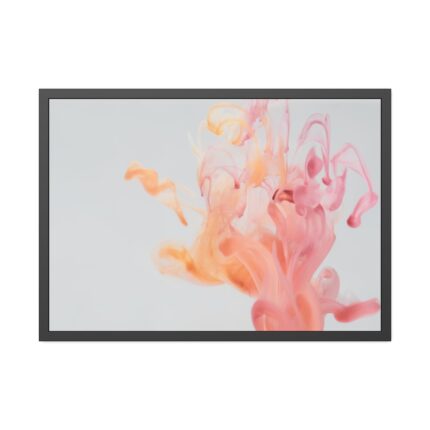 Ink Trail Water Framed Poster