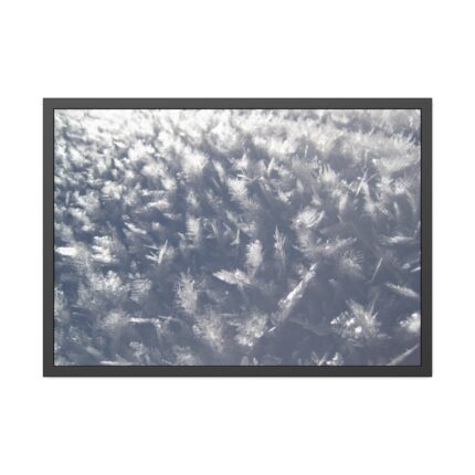 Closeup on Ice Crystals Framed Poster