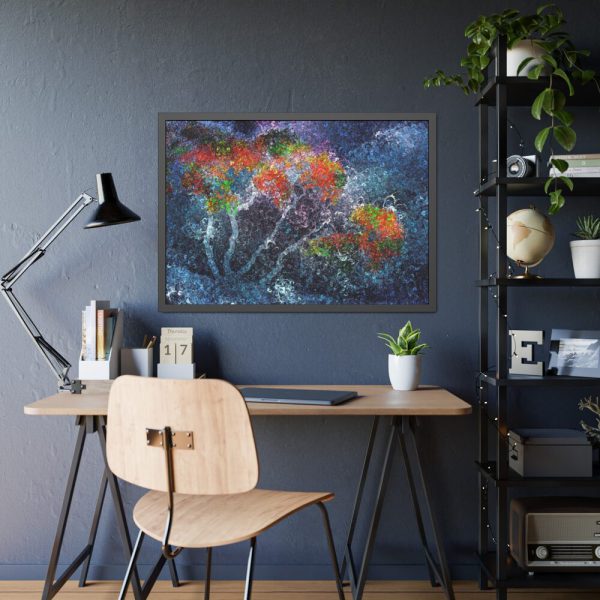 Trees Digital Art Framed Poster
