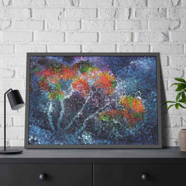 Trees Digital Art Framed Poster