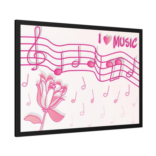 93854-53.jpg Love Music Framed Poster