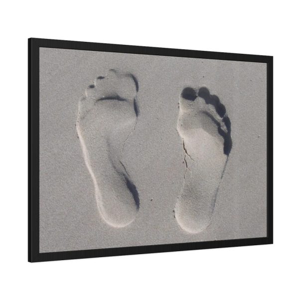 93854-553.jpg Small Footprints in the Sand Framed Poster