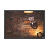 93854-556.jpg Brick Wall with Plate Framed Poster