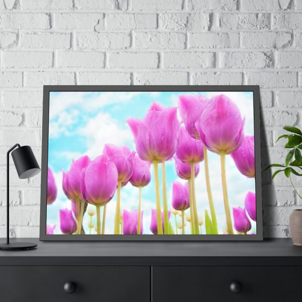 93854-579.jpg Pink Tulip Framed Poster