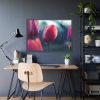 93854-590.jpg Blooming Pink Tulips in the Evening Light Framed Poster